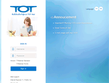 Tablet Screenshot of mail.tot.co.th